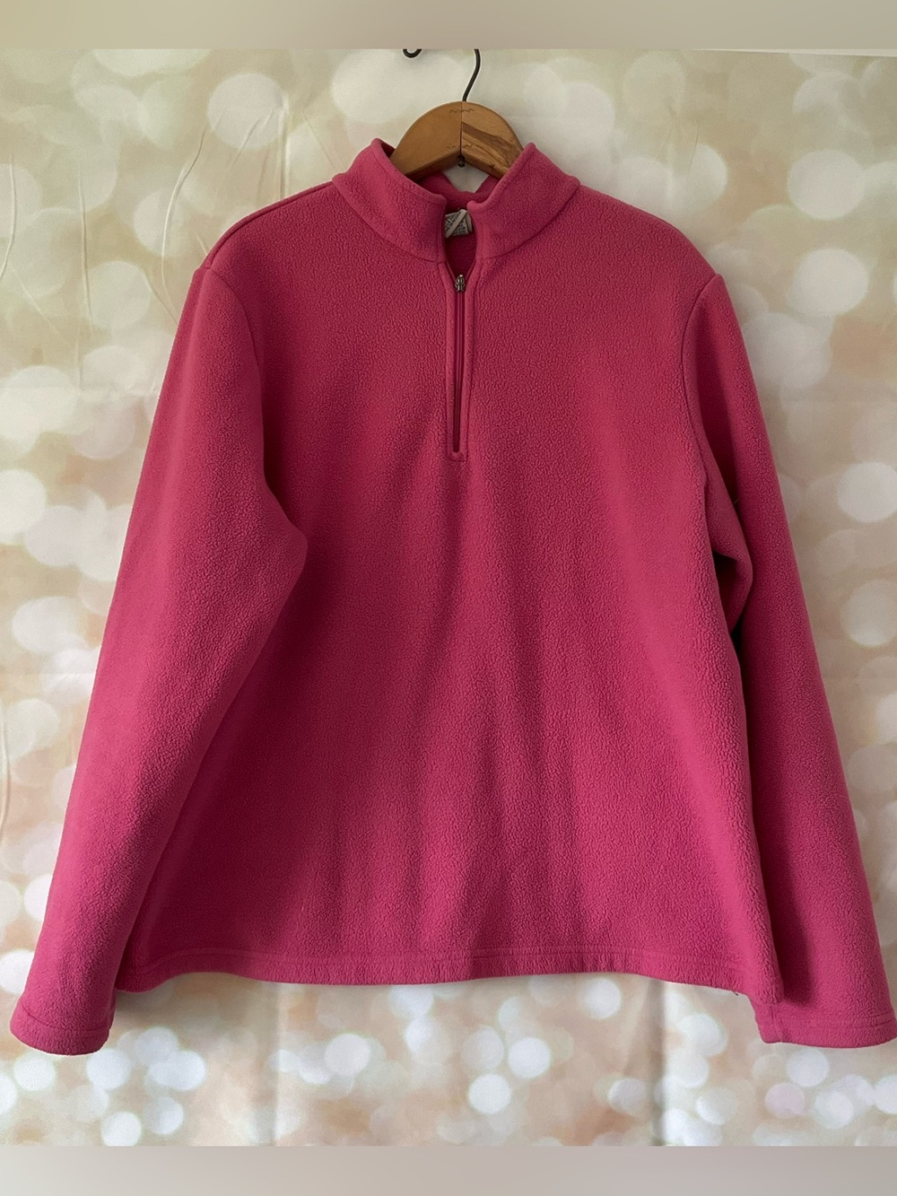 Vintage L.L Bean Pink Fleece Pull Over Sweater